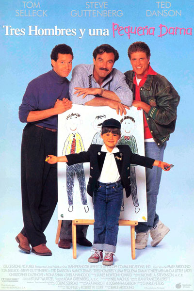 Постер к фильму Трое мужчин и маленькая леди (1990)