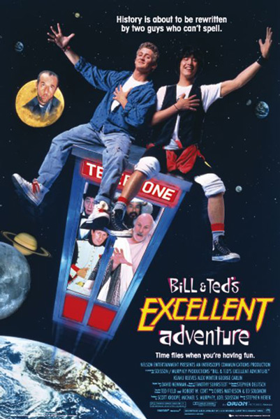 Постер к фильму Невероятные приключения Билла и Теда (1989)